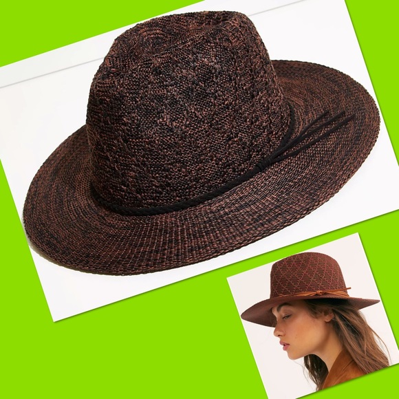 Free People Accessories - FREE PEOPLE DIAMOND BACK WOVEN HAT  UR PERSONALITY